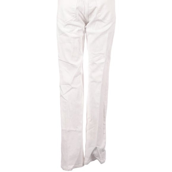 J Brand Jeans White Straight Leg Mid Rise Waist Sz 27 #456 - Picture 4 of 4